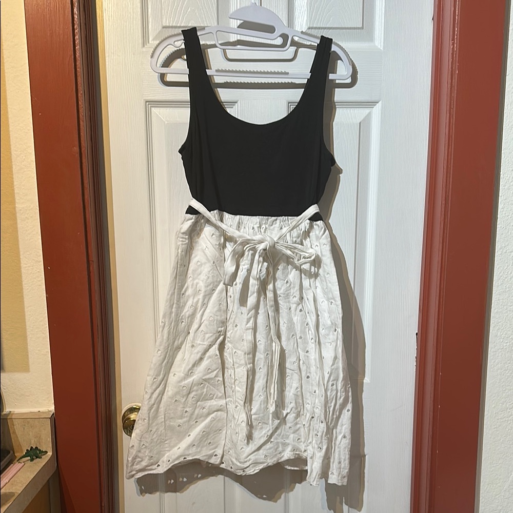 DKNY Black and White Dress
